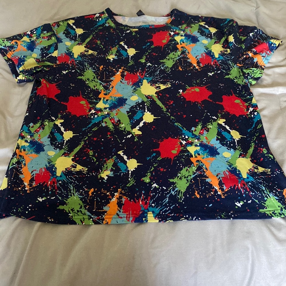 Shein Splatter Paint T-Shirt
